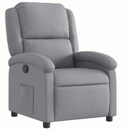 Fauteuil inclinable Gris clair Tissu Modèle Rerveline - 371751