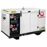 Groupe électrogène triphasé diesel 993 cm³ P14000 DE avec DPP + AVR + MRS - 14,04 kVA - PRAMAC - PF143TYAZ08 Groupe électrogène triphasé diesel 993 cm³ P14000 DE avec DPP + AVR + MRS - 14,04 kVA - PRAMAC - PF143TYAZ08
