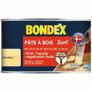 Pâte à bois 2 en 1 Particules de bois Incolore 250 g BONDEX - transparent Matériau naturel XYL3261544204850