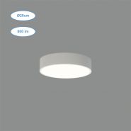 Plafonnier led ø20cm 12w 800lm couleur blanc ou noir