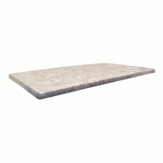 Plateau rectangulaire de table extérieur Classic Line 110x70cm décor zinc