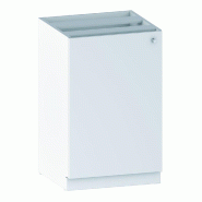Porte pour caisson administratif - L60xP2xH88cm - bois mélaminé blanc - épaisseur 19mm