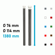 Potelet Boule PMR Ø 76 mm ou Ø 114 mm City