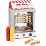 Royal Catering - Royal Catering Cuiseur à Vapeur Hot-Dogs 2000 W, Capacité: 200 saucisses, 50 petits pains, Température 30-110 °C, Vanne - argent