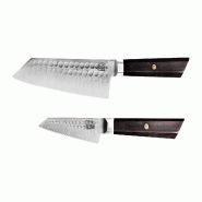 Set de base KOTAI Bunka – 2 couteaux (couteau d'office + Santoku) - inox 708999027786
