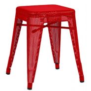 Tabouret h perforé - tabouret de restaurant - tolix - hauteur 55 cm - 3514