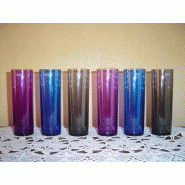 Verre tube couleur 20cl en polycarbonate