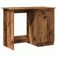 VidaXL Bureau vieux bois 100x50x76 cm bois d'ingénierie Modèle Milan Chic - 855954 VidaXL Bureau vieux bois 100x50x76 cm bois d'ingénierie Modèle Milan Chic - 855954
