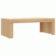 VidaXL Table basse chêne sonoma 102x50x36 cm bois d'ingénierie Modèle Patio Guard Prime - 823369