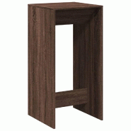 VidaXL Table de bar chêne marron 51x50x103,5 cm bois d'ingénierie Modèle Boréal Riviera Élite - 854424