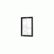 Vitrine EDGE ép. 54 mm - 4 A4 - Ht 760 x 530 mm, Sans bandeau-titre