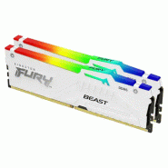 32gb 6000mt/s ddr5 cl36 dimm (kits de 2) fury beast white rgb expo