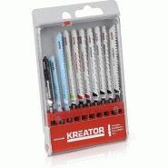 Assortiment de 10 lames de scie sauteuse, fixation en forme de T - 5400338046261