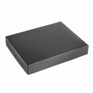 Couvercle carton pour plateau repas Affaires 37x30x6cm noir - par 100