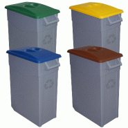 Denox - Zeus Jeu de 4 Conteneurs à Déchets 260L Capacité Totale en Polyéthylène de couleur Multicolore - multicolore PK3352