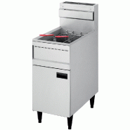 Diamond - Friteuse gaz "haut rendement", cuve 23 litres - réf. FGHR-23/N - inox AKS-FGHR-23/N