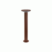 Gea Luce Borne Led Ges2333N 12W 4000K Ip65 En Aluminium Marron - Diffuseur Polycarbonate Blanc - Lampadaire Gealuce - marron GES2333N