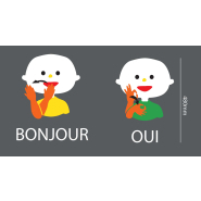 Jeux thermocollés langue des signes, idéal pour transformer vos espaces extérieurs en un espace éducatif et ludique Jeux thermocollés langue des signes, idéal pour transformer vos espaces extérieurs en un espace éducatif et ludique