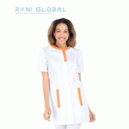 Tunique de travail femme manches courtes - 4 poches - coton et polyester - Myriam Remi Confection_0