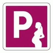 Panneau de parking  réservé aux femmes enceintes