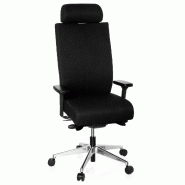 Siège de bureau / Siège pivotant PRO-TEC XXL, entièrement rembourré, noir hjh OFFICE - noir polyester 608610