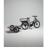 Vélo cargo Jean Fourche et remorque utilitaire