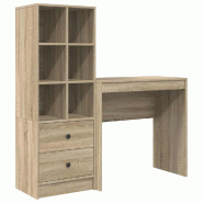 VidaXL Bureau avec tiroir 2 pcs Chêne Sonoma Modèle Titan Terrasse Pro - 3337315