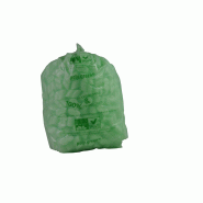 250 Sacs déchets compostables EN13432 40 litres vert lien coulissant - SDECHVT-PG54/LCOKC