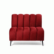 Banquette de restaurant professionnelle CHR Cocoon velours casino rouge, 150cm  France Mobilier CHR - rouge 3760326528578