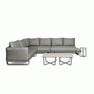 Barths BEST Fellow - Ensemble lounge avec 3 tables d'appoint Anthracite - gris multi-matériau 586532
