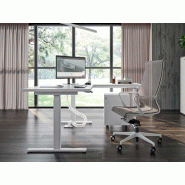 Bureau droit professionnel Apollo - individuel avec retour et réglage en hauteur électrique - 140/160/180 x 80 cm - Garantie 3 ans Bureau droit professionnel Apollo - individuel avec retour et réglage en hauteur électrique - 140/160/180 x 80 cm - Garantie 3 ans
