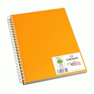 CANSON Lot de 5 Carnet de notes 50 feuilles A5 120g/m², couv. Polypro coloris orange - 3148951277120