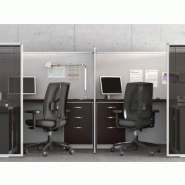 Cloisonnette call center éco - Hauteur 1400 à 1800mm - Système de rondelles multidirectionnelles Cloisonnette call center éco - Hauteur 1400 à 1800mm - Système de rondelles multidirectionnelles