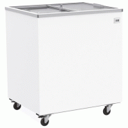 Congélateur bahut blanc vitré coulissant avec capacité 170 l et tem... - PLG21T/S