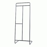 Helloshop26 - Portant à vêtements portemanteau porte-vêtements penderie dressing ouvert acier 166 x 63 x 48 cm noir 03_0010300 - acier 3000225155131