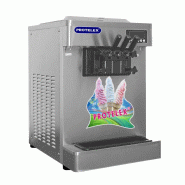 Machine à Glace Italienne 2 parfums + mix - 25 L/h - refroidissement à air - 2 kW