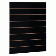Panneau rainuré R15 L90xP120cm épaisseur 18mm - noir