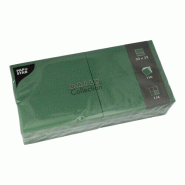 PAPSTAR 150 Serviettes "DAILY Collection" 1/4-pli 32 cm x 32 cm vert foncé - vert papier 89644