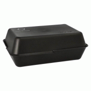 Papstar 24 reusable food boxes, 23,4 x 15,6 cm black - noir plastique polypropylène 96547 Papstar 24 reusable food boxes, 23,4 x 15,6 cm black - noir plastique polypropylène 96547