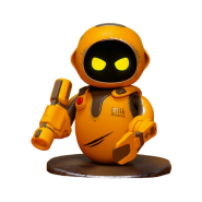 Petit robot compagnon (jaune-orange) - ENERGIZE LAB Eilik-DQ