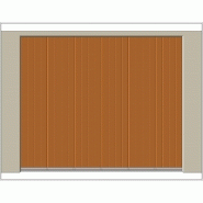 Porte de garage sectionnelle redsea / coulissante latérale / avec portillon et hublot / isolation thermique