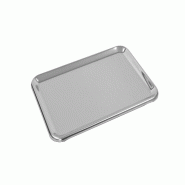 Schneider - Plateau d’exposition, acier inoxydable poli, 340 x 240 x 12 mm - argenté inox 154026