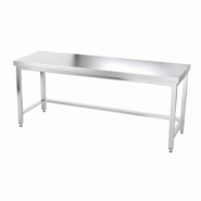 Table de travail en inox 2000 x 800 mm avec renfort PREMIUM / GOLDINOX - inox 3701770802005 Table de travail en inox 2000 x 800 mm avec renfort PREMIUM / GOLDINOX - inox 3701770802005