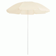 VidaXL Parasol de jardin avec mât en acier sable 180 cm Modèle Balcon Zéphyr - 315540