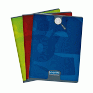 Calligraphe Lot de 10 Cahier Ligne 8000 24x32, 48p./24 feuilles 90 g/m² piquées, couv. Vernis UV, Séyès - 3210331087923