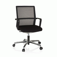 Chaise de bureau / Chaise pivotante MOVE-TEC NET 3D tissu maille noir / noir hjh OFFICE - noir polyester 608904