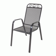 Chaise empilable en métal maillé 'hollywood' Chaise empilable en métal maillé 'hollywood'