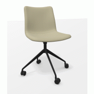 Chaise "VITA" - Pyramidal sur roulettes, Assise large