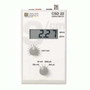 CHAUVIN ARNOUX - Conductimètre CSD22 - Étalonnage manuel - Fiche BNC pour sonde de conductivité