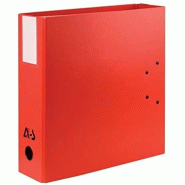 Classeur à double levier, dos de 90, carton rembordé, coloris rouge - 3300391115046